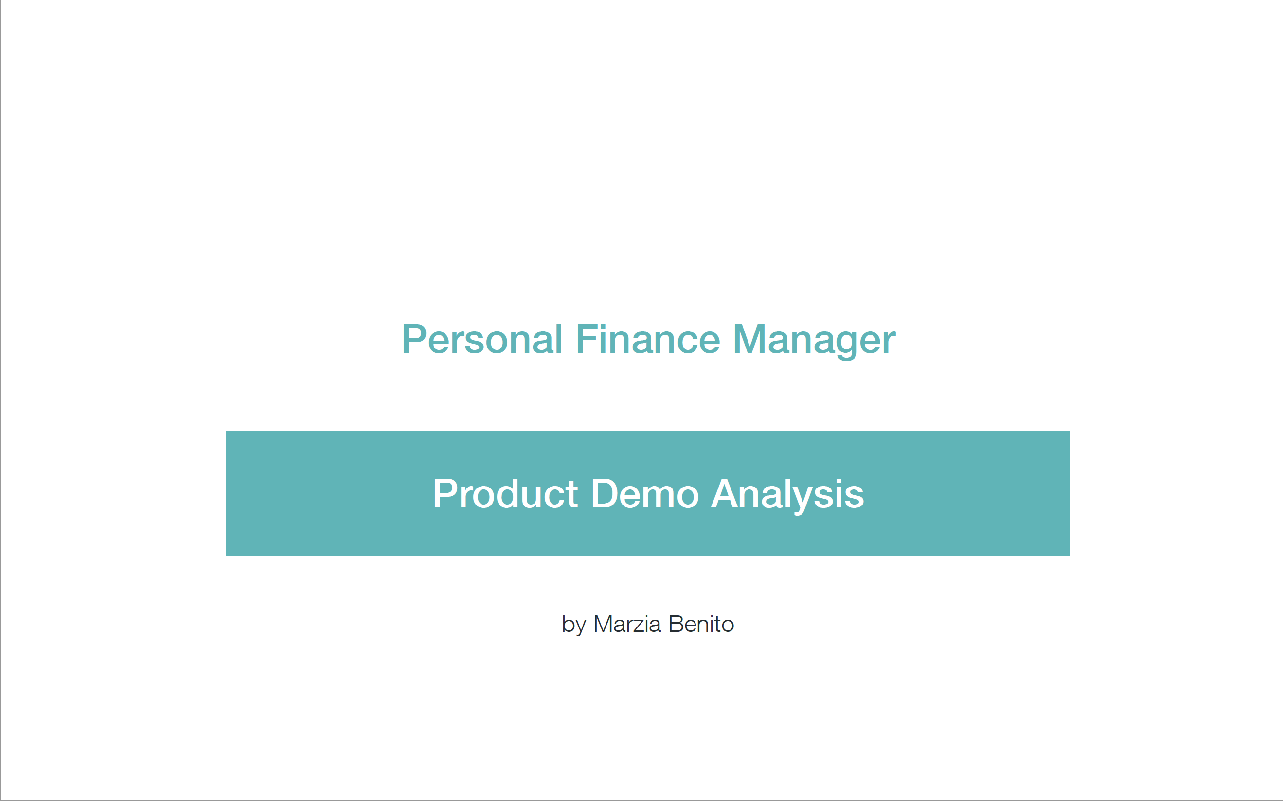peronal finance manager app